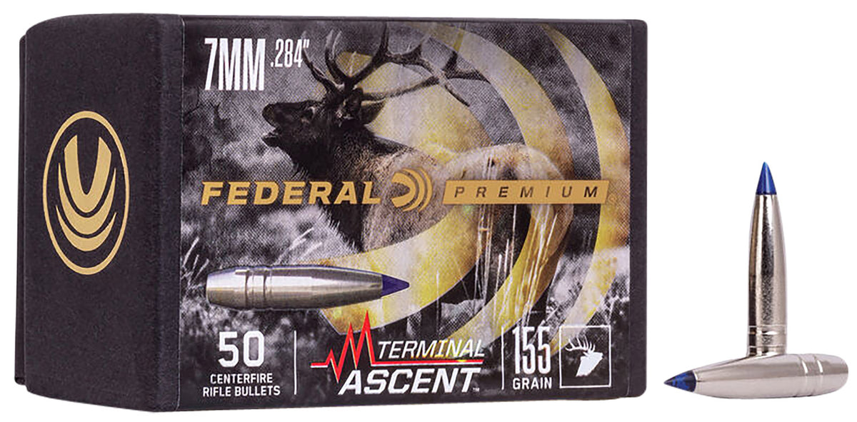 Federal PB284TA1 7mm 155gr Terminal Ascent Bonded Reloading Bullets 50/Box