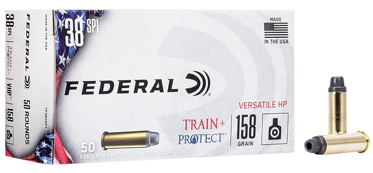 Federal TP38VHP1 Train & Protect Versatile Hollow Point  158 Grain .38 Special
