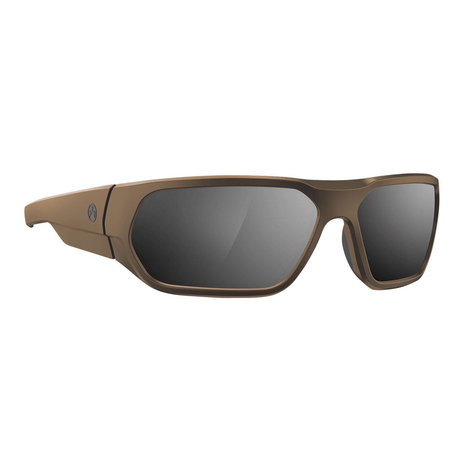 Magpul Radius Ballistic Eyewear Adult Gray Silver Mirror Lens Flat Dark Earth Frame MAG1145-1-245-1110