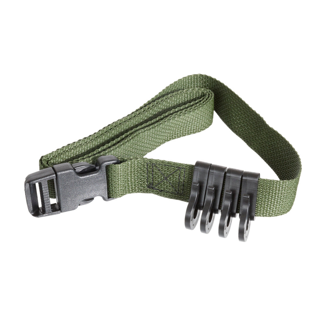 Third Hand Black Accessory Belt Gear Hanger 5 ft. Strap with 4 Clips