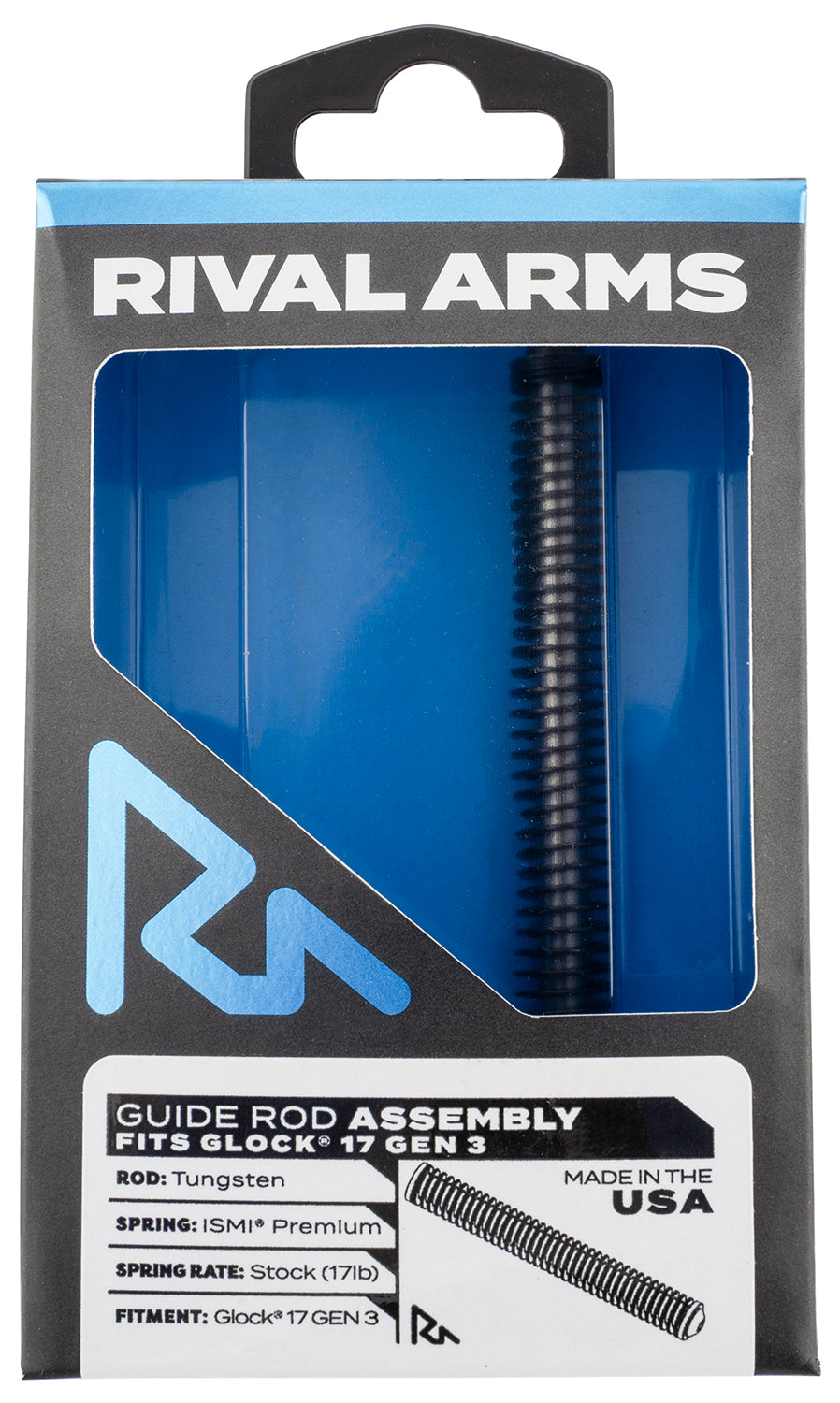 Rival Arms RA50G101T Tungsten Guide Rod Assembly for Glock 17 Gen3