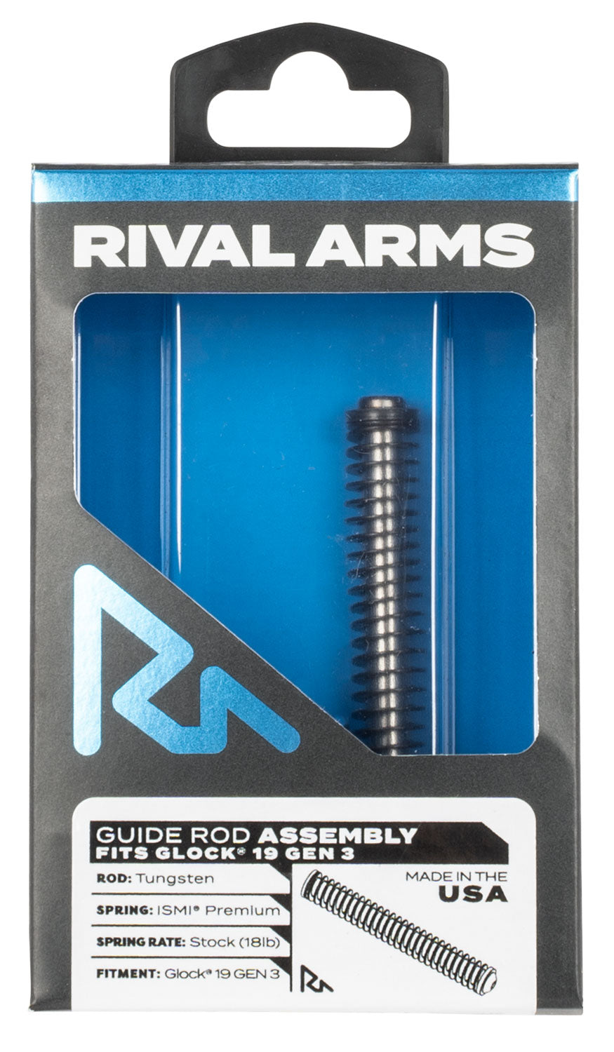 Rival Arms RA50G201T Tungsten Guide Rod Assembly for Glock 19 Gen3