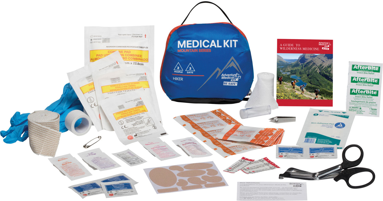 Adventure Medical Kits 01001001 Mountain Hiker First Aid Kit - Water Resistant Blue