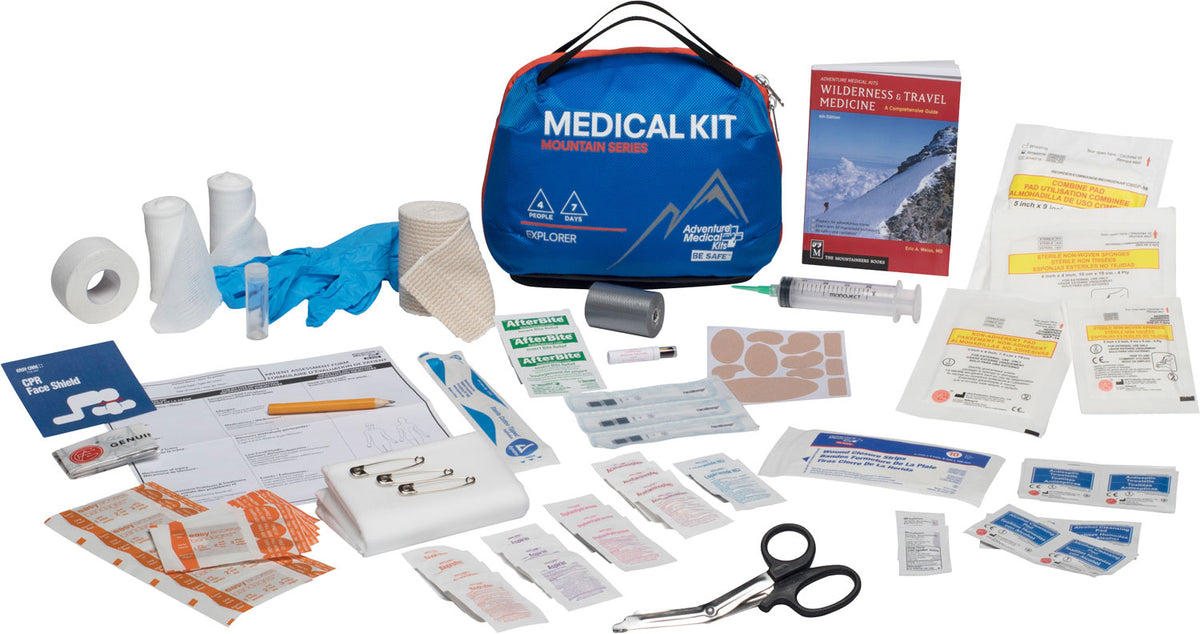 Adventure Medical Kits 01001005 Mountain Explorer First Aid Kit - Water Resistant Blue