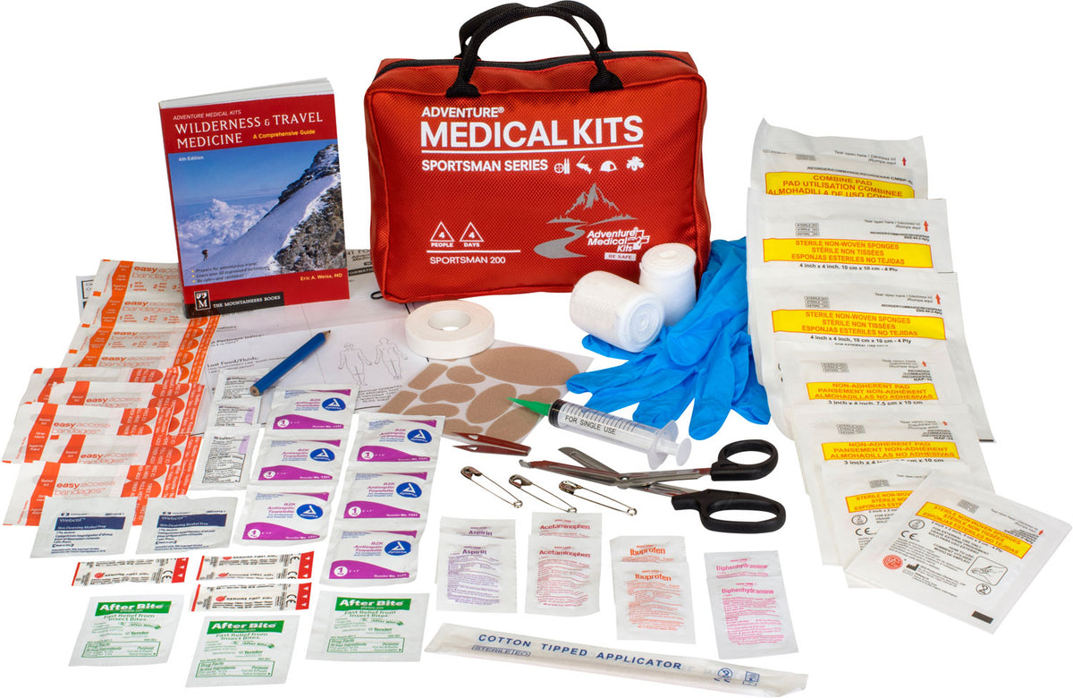 Adventure Medical Kits 01050200 Sportsman 200 First Aid Kit - Red
