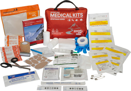 Adventure Medical Kits 01050300 Sportsman 300 Waterproof First Aid Kit - Red