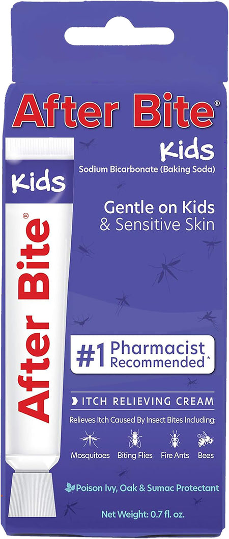 After Bite Kids Insect Bite Itch Relief Cream 0.08 oz Baking Soda Formula for Sensitive Skin