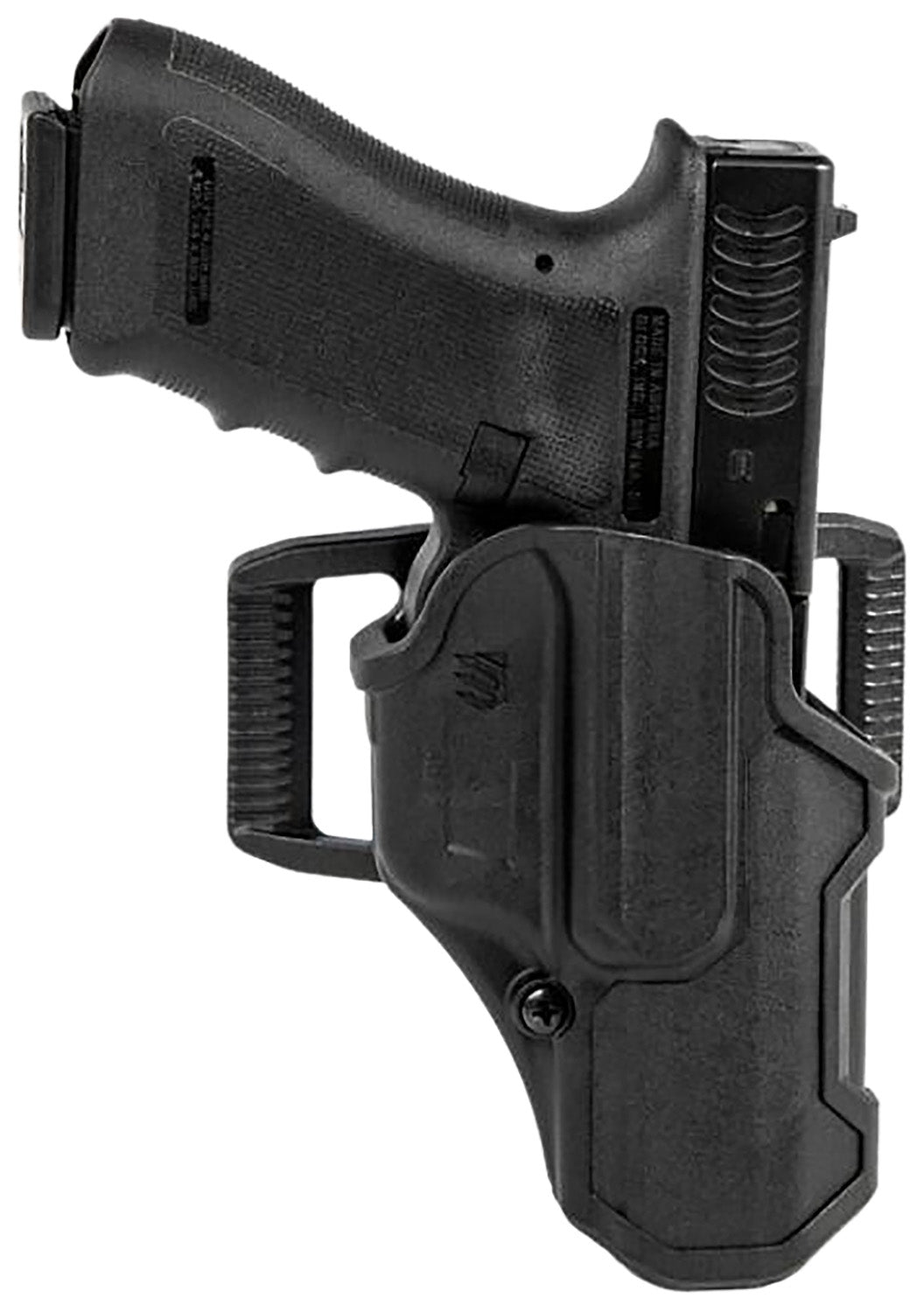 Blackhawk T-Series L2C Non-Light Bearing OWB Holster Black Polymer Belt Clip for Glock 19/23/26/27/32/33/45 Right Hand