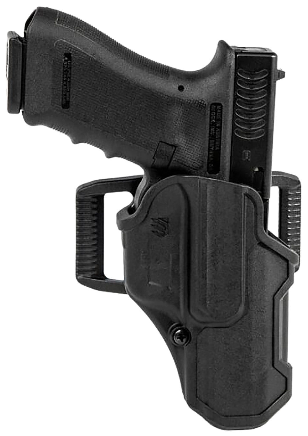 Blackhawk T-Series L2C Non-Light Bearing OWB Holster Black Polymer Belt Slide for Glock 17/22/31/34/41/47 Right Hand