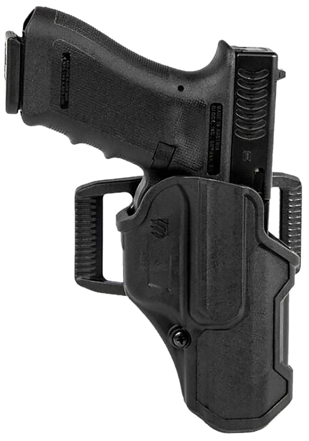 Blackhawk T-Series L2C Light Bearing OWB Holster Black Polymer Belt Slide for Sig P320/M17/M18 Right Hand