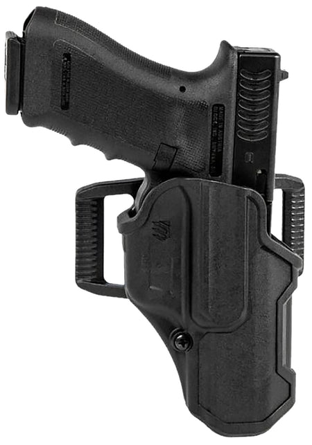 Blackhawk T-Series L2C Light Bearing OWB Holster Black Polymer Belt Slide for Sig P320/M17/M18 Right Hand