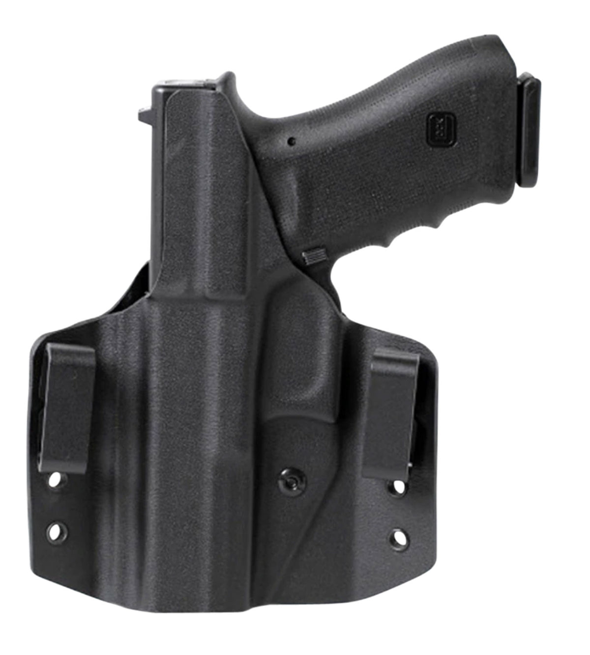 Uncle Mike's 54CCW41BGL CCW OWB Holster Black Boltaron Belt Slide Fits Ruger SR/SR Compact Left Hand