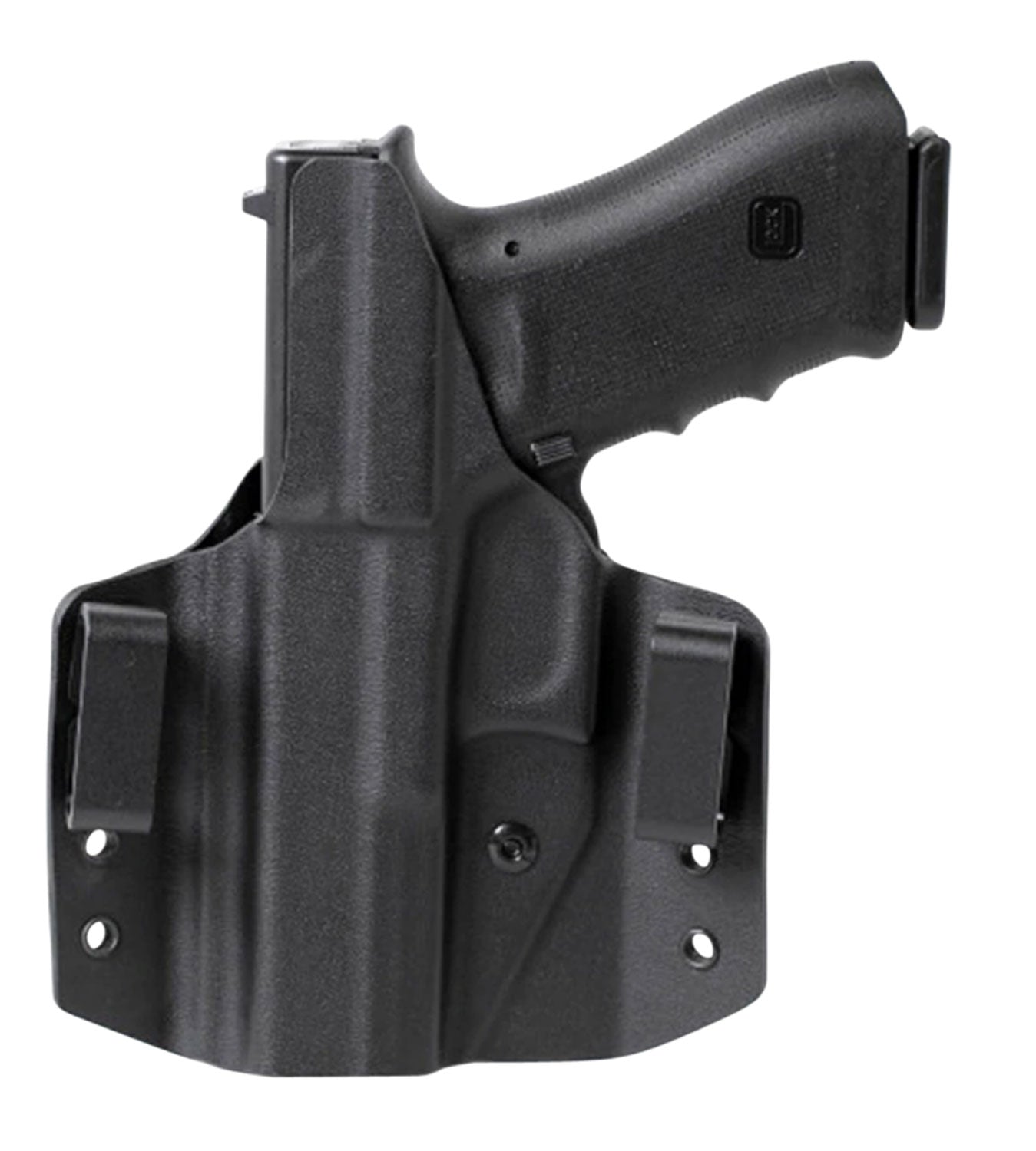 Uncle Mike's 54CCW67BGL CCW OWB Holster Black Boltaron Belt Slide Compatible with Glock 42 Left Hand