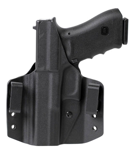 Uncle Mike's 54CCW67BGL CCW OWB Holster Black Boltaron Belt Slide Compatible with Glock 42 Left Hand