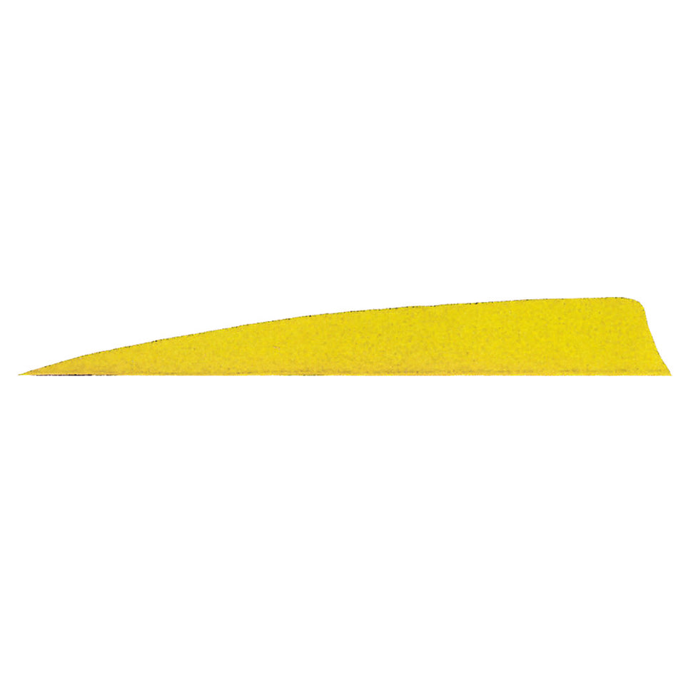 Gateway Shield Cut Feathers Neon Yellow 5 in. Right Wing 50 Pack
