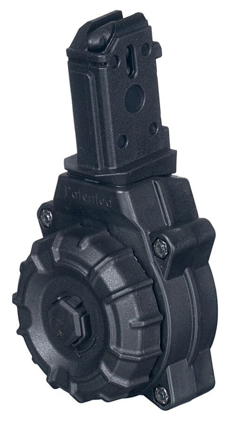 ProMag DRMA29 30-Round Drum Magazine 9mm Luger for CZ Scorpion Black Polymer