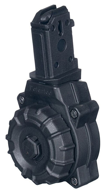 ProMag DRMA29 30-Round Drum Magazine 9mm Luger for CZ Scorpion Black Polymer