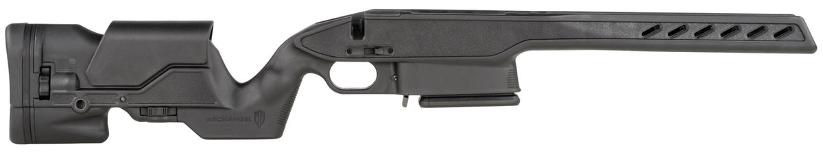 Archangel Precision Aluminum Pillar-Bedded Stock for Savage 110/111 Long Action Black Synthetic