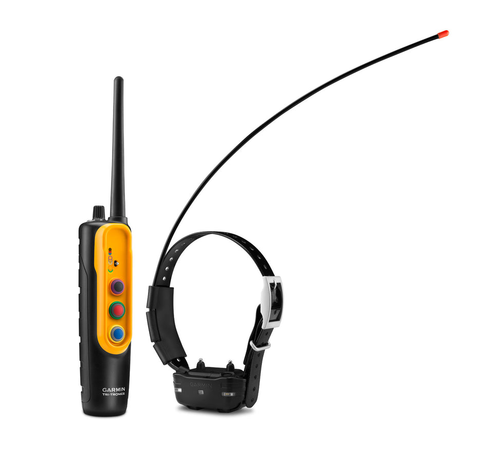 Garmin PRO Trashbreaker System Bundle Handheld & Collar Yellow BarkLimiter Tri-Tronics 9 Dogs 4 Mile Range