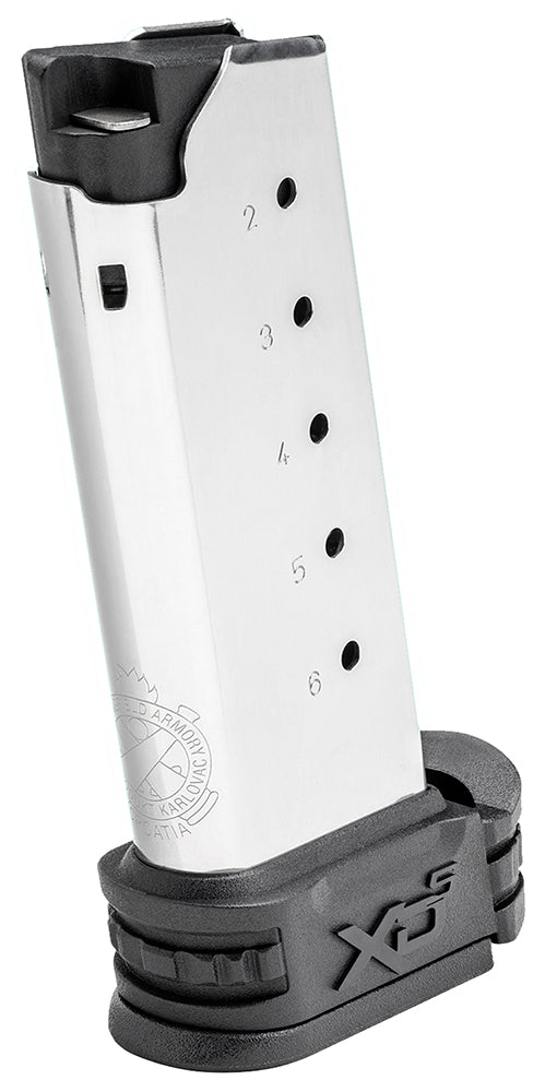 Springfield Armory XDS5006 XD-S 6-Round 45 ACP SS/Black Stainless Steel Magazine