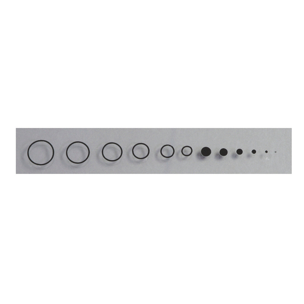 Specialty Archery Circles and Dots Aiming Decals for Target Scope Lenses, Black, with Installation Template