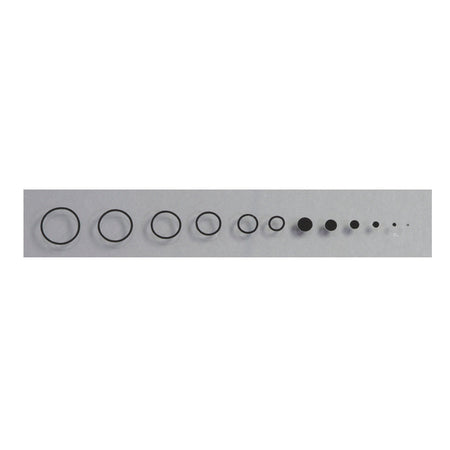 Specialty Archery Circles and Dots Aiming Decals for Target Scope Lenses, Black, with Installation Template
