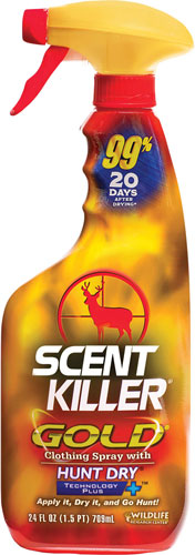 WRC Case Pack of 4 Scent Elimination Spray Gold 24fl oz