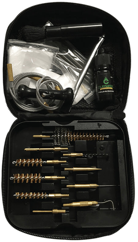 Clenzoil 2236 Field & Range Tactical Pistol/Rifle Cleaning Kit 17-Piece Black