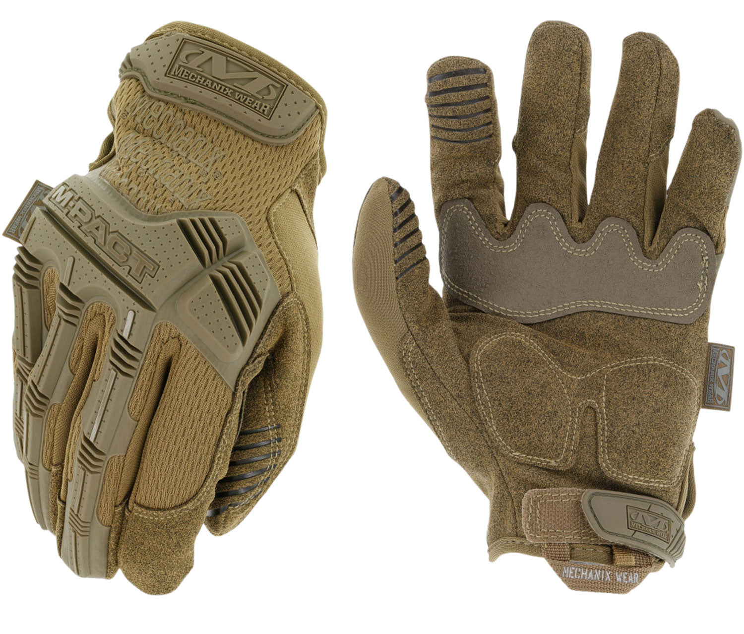 Mechanix Wear MPT72012 M-Pact Coyote Tactical Impact Gloves 2XL TPR Closure
