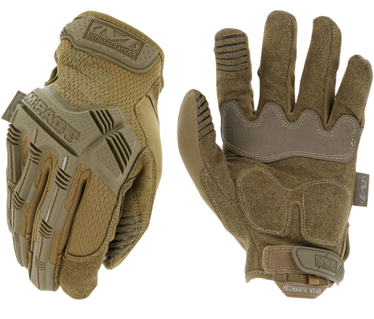 Mechanix Wear MPT72008 M-Pact Coyote Tactical Impact Gloves Small TPR Closure