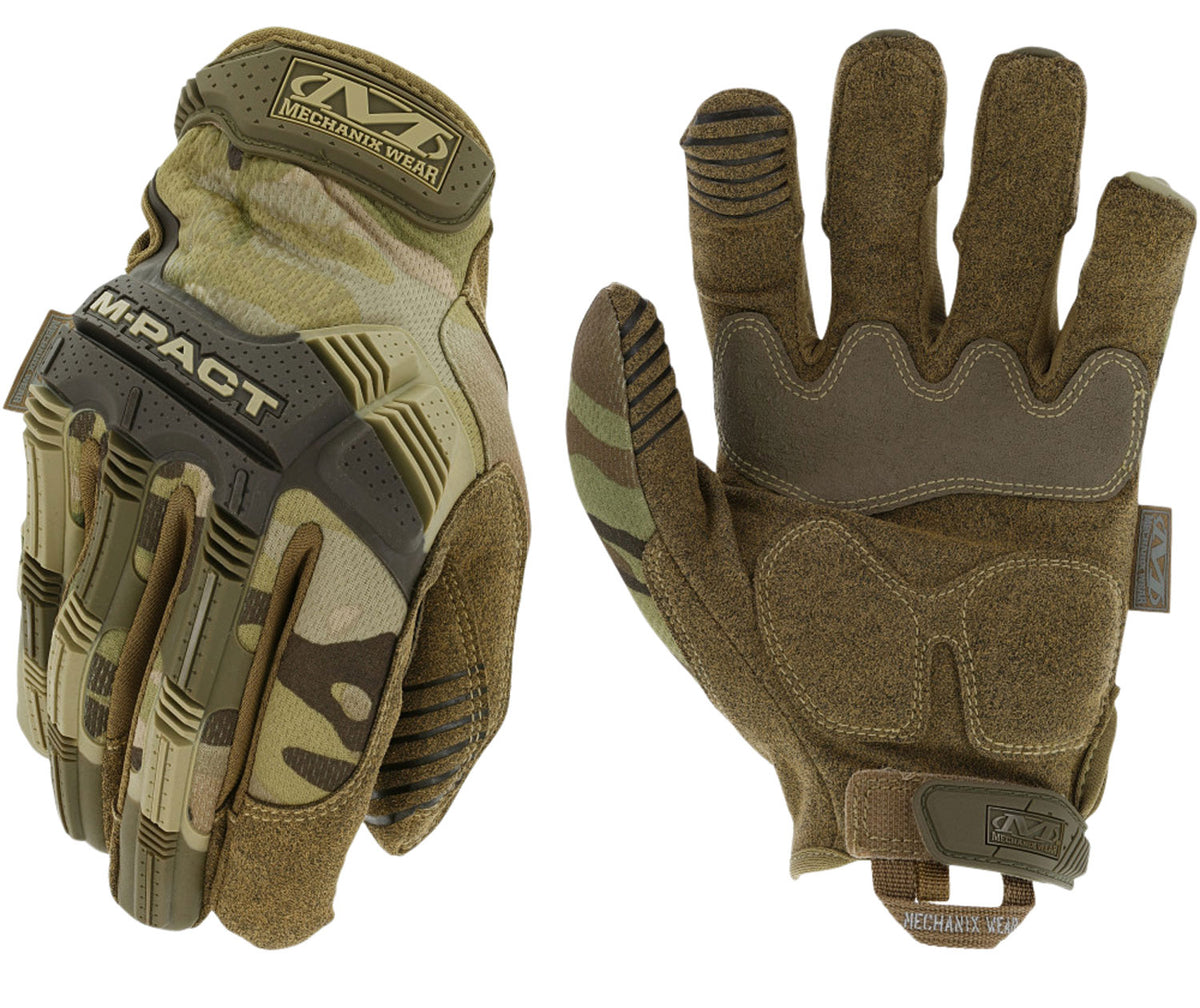 Mechanix Wear MPT78008 M-Pact Multi-Cam Tactical Impact Gloves Small TPR Closure
