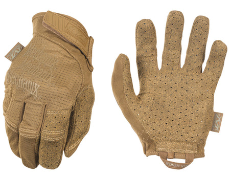 Mechanix Wear Specialty Vent Coyote Synthetic Leather Gloves Medium Hook & Loop