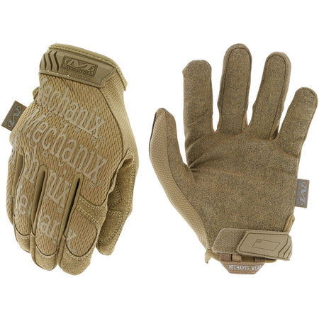 Mechanix Wear MG72011 Original Coyote Tactical Gloves XL Velcro Closure Synthetic Leather