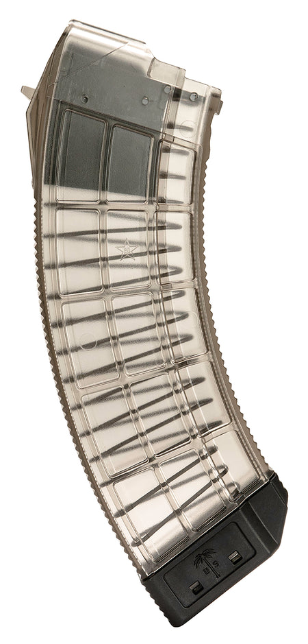 US Palm MA1120A 30-Round 7.62x39mm AK-47 Magazine Clear w/ Black Floor Plate