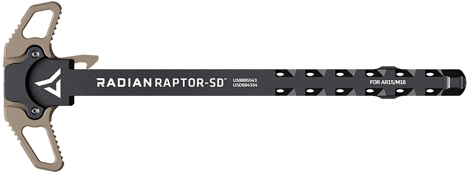 Radian Weapons Raptor SD Ambi Charging Handle FDE Gas Ported Shaft AR-15/M16