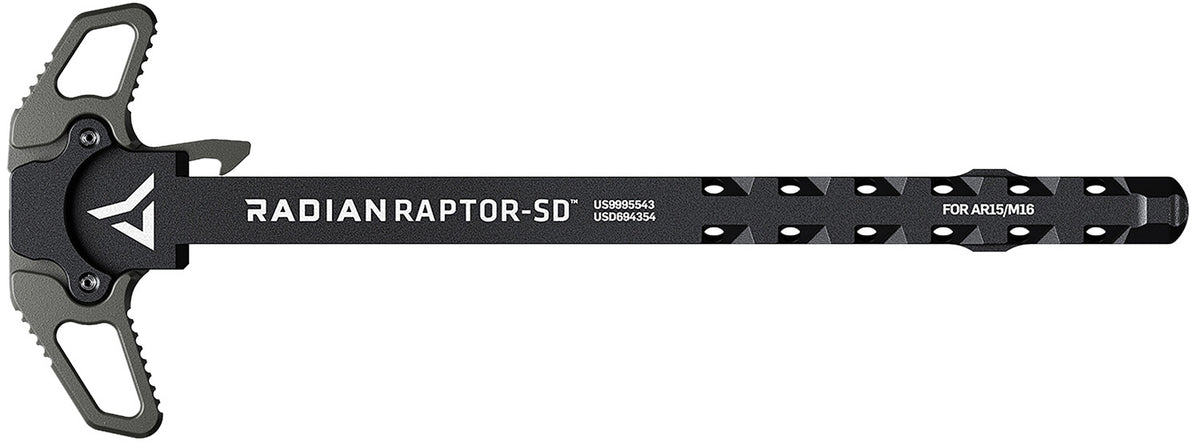 Radian Weapons Raptor SD Ambi Charging Handle Radian Gray Gas Ported AR-15/M16