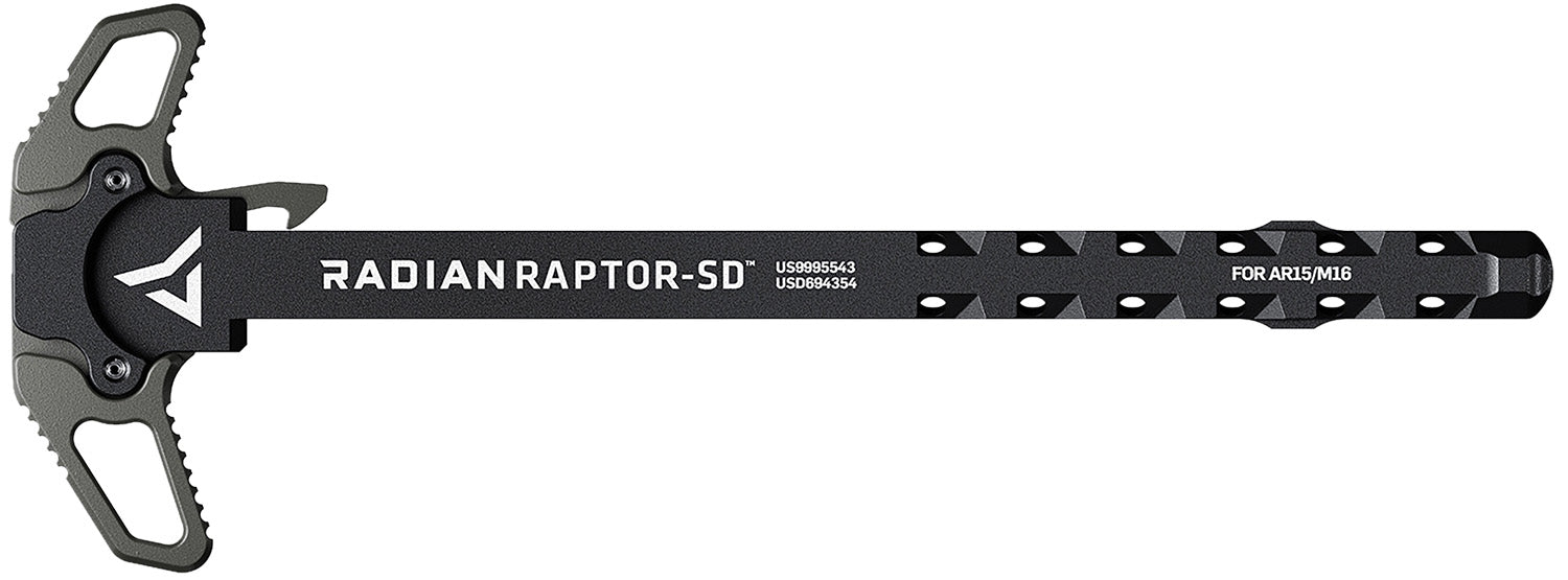 Radian Weapons Raptor SD Ambi Charging Handle Radian Gray Gas Ported AR-15/M16