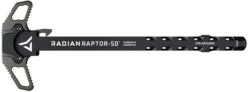 Radian Weapons Raptor SD Ambi Charging Handle Radian Gray Gas Ported AR-15/M16