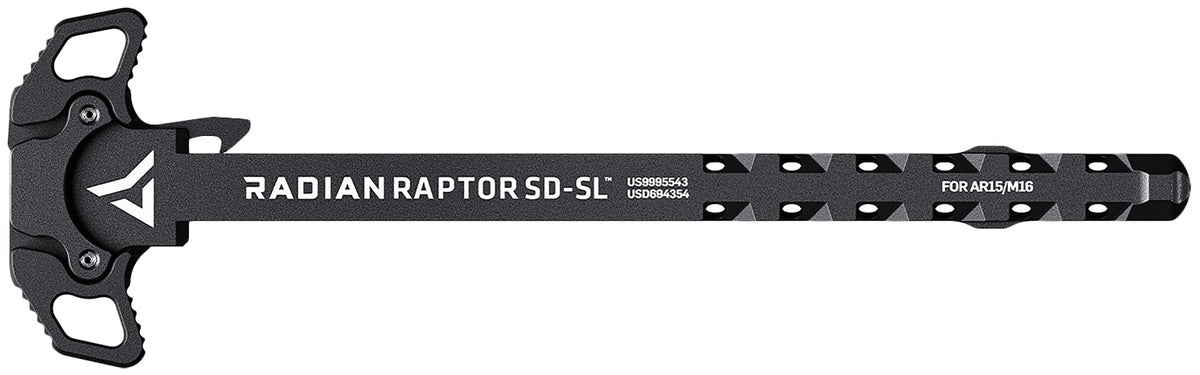 Radian Weapons Raptor SD-SL Ambi Charging Handle Black Slim Line Gas Ported AR-15