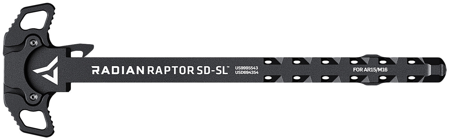 Radian Weapons Raptor SD-SL Ambi Charging Handle Black Slim Line Gas Ported AR-15