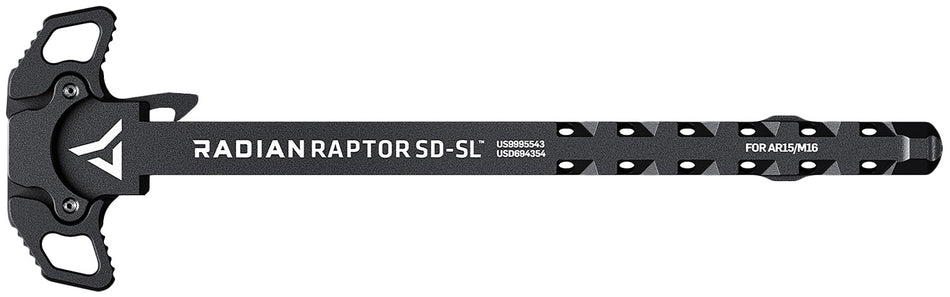 Radian Weapons Raptor SD-SL Ambi Charging Handle Black Slim Line Gas Ported AR-15