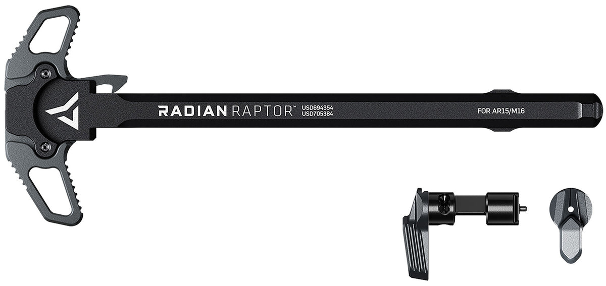Radian Weapons Raptor Ambi Charging Handle & Talon 45/90 Safety Radian Gray AR-15