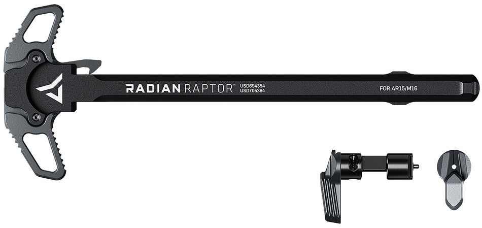 Radian Weapons Raptor Ambi Charging Handle & Talon 45/90 Safety Radian Gray AR-15
