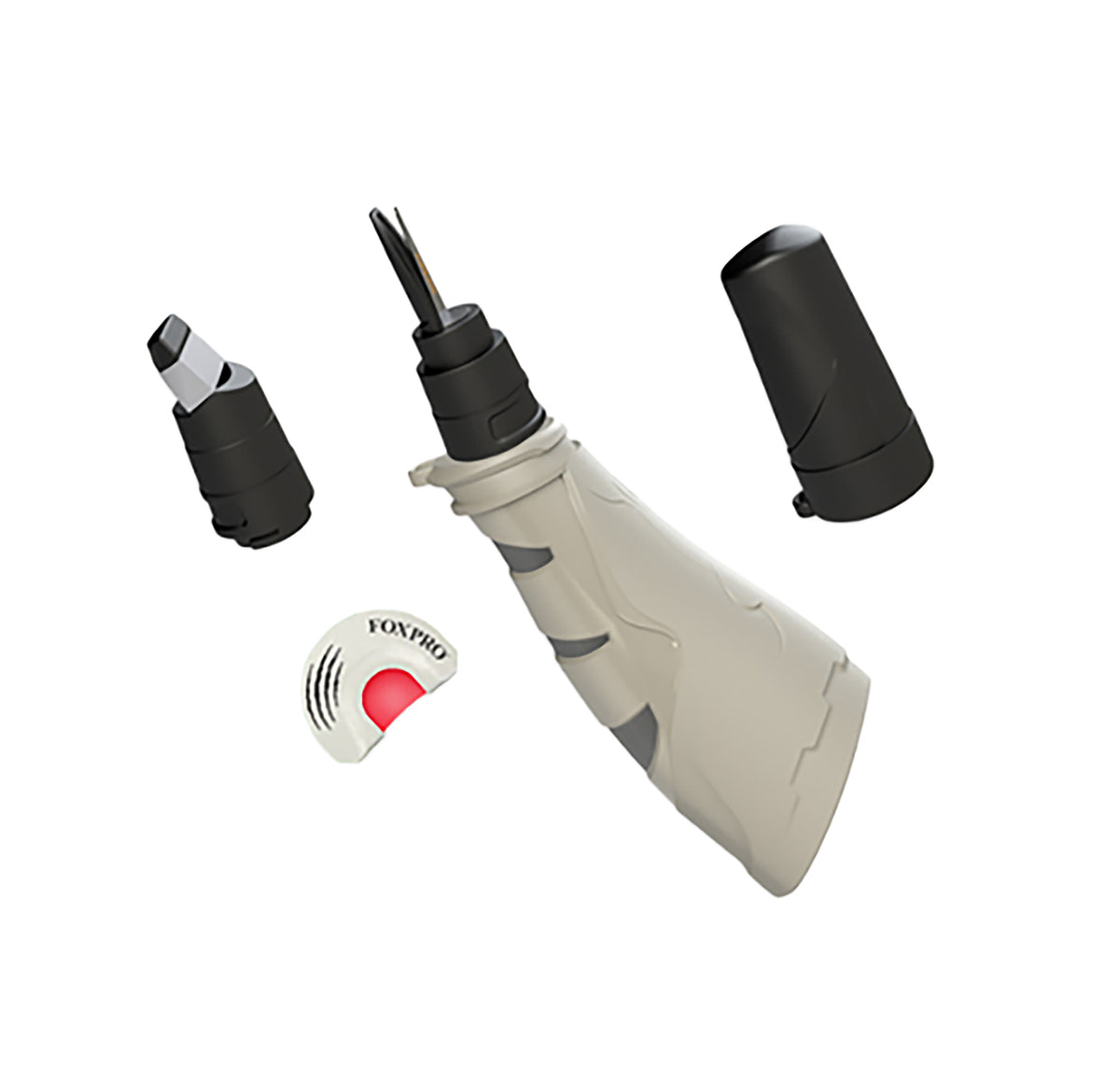 FOXPRO Mr. Mouthy 3-in-1 Coyote Howler and Diaphragm Call Set, Gray