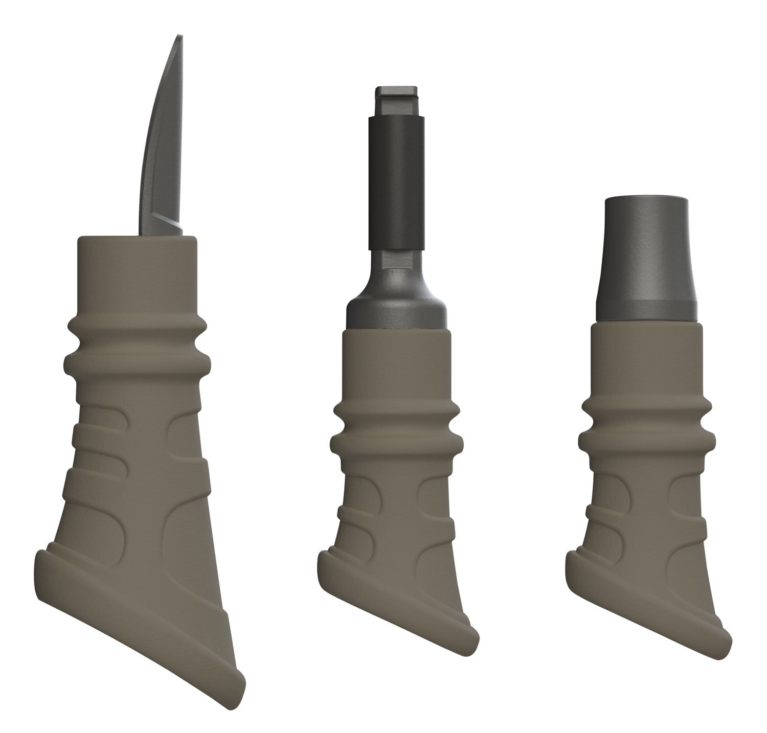 FOXPRO Furtaker Combo Pack 3-Piece Predator Hand Call Set, Tan