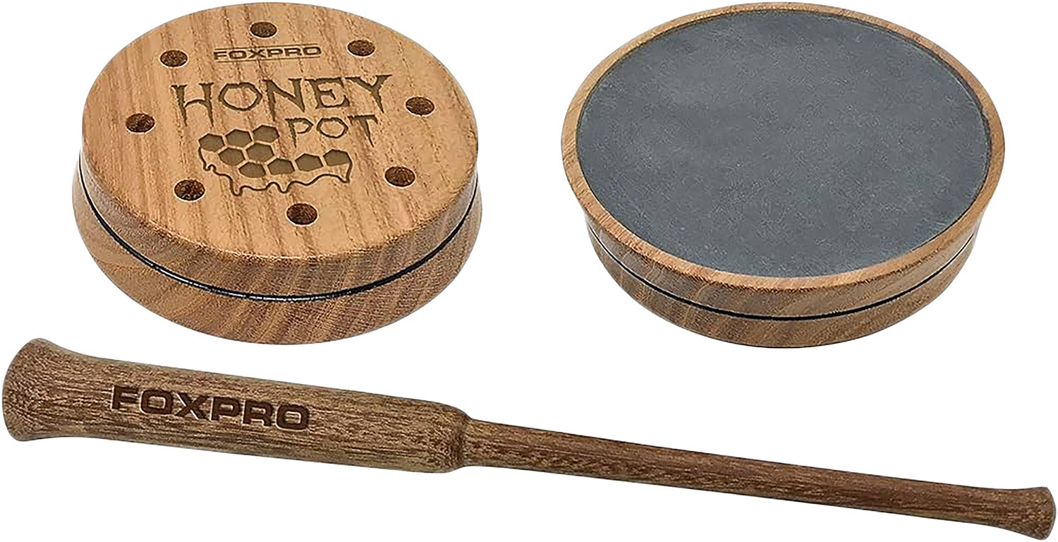 FOXPRO Honey Pot Slate Friction Turkey Call, Honey Locust Wood