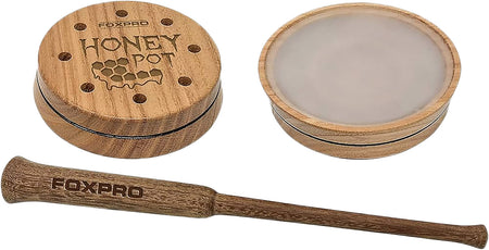 FOXPRO Honey Pot Crystal Friction Turkey Call, Honey Locust Wood