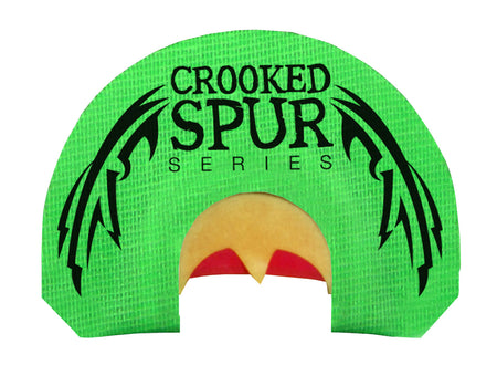 Foxpro Crooked Spur Back Wing Diaphragm Turkey Call - Triple Reed, Green