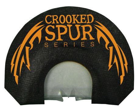 Foxpro Crooked Spur V-Cut Diaphragm Turkey Call - 3.5 Prophylactic Reeds, Black