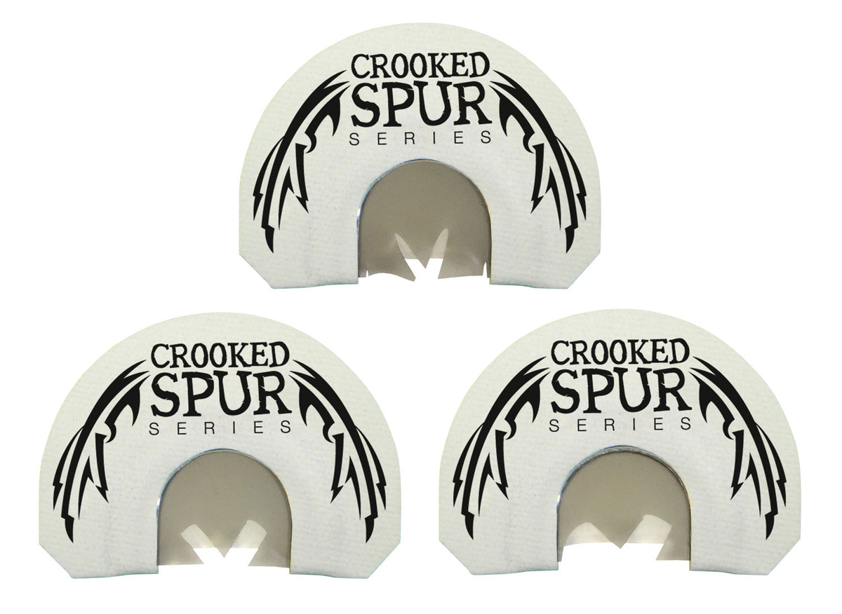 Foxpro Crooked Spur Ghost Spur Combo Diaphragm Turkey Call - Triple Prophylactic Reeds